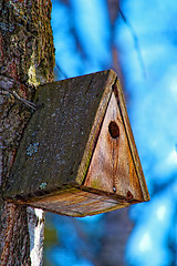 Image showing Old birdhouse