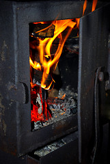 Image showing Fire in the furnace