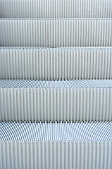 Image showing close up of escalator steps