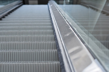 Image showing close up of escalator steps