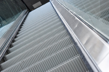 Image showing close up of escalator steps