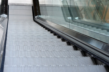 Image showing close up of escalator steps