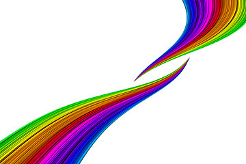 Image showing Abstract colourful lines