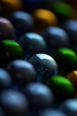 Image showing Abstract background from glass colour spheres