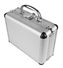 Image showing Aluminum suitcase