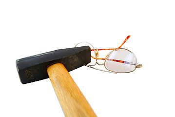 Image showing Hammer and glasses