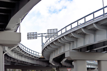 Image showing automobile overpass. bottom view