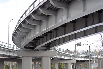 Image showing automobile overpass. bottom view