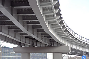 Image showing automobile overpass. bottom view