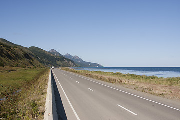 Image showing Highway along coast