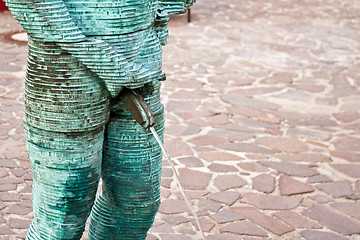 Image showing Pissing man fountain