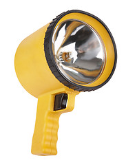 Image showing big yellow flashlight