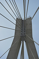 Image showing close-up of the modern bridge design