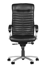 Image showing Black office armchair