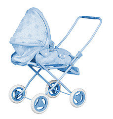 Image showing Blue Baby Carriage