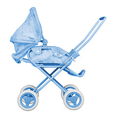 Image showing Blue Baby Carriage