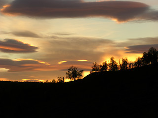 Image showing sunset in Norway