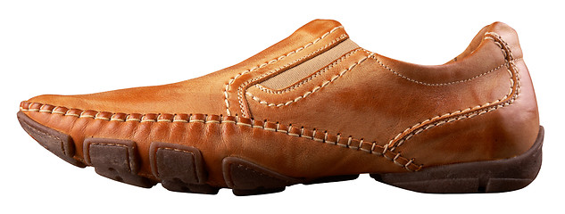 Image showing Brown man's shoe