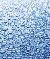 Image showing Close-up of water drops