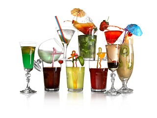 Image showing Cocktails