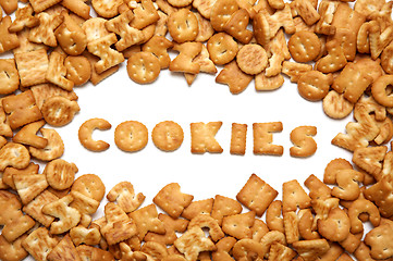 Image showing Cookies in the form of the alphabet