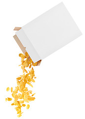 Image showing Corn-flakes strewed from box