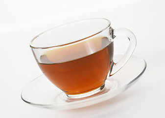 Image showing Cup with tea on white background