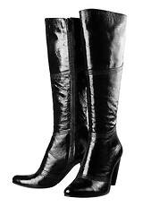 Image showing Female high boots