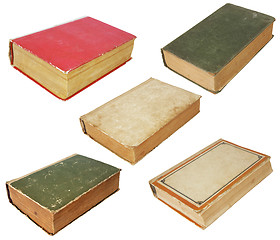 Image showing Five old books