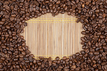 Image showing Frame coffee beans