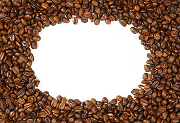 Image showing Frame coffee beans