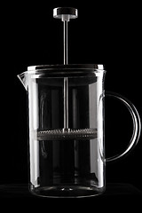 Image showing French-press in black background_1