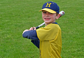 Image showing boy playing baseball