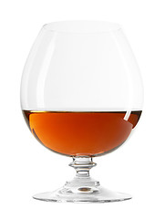 Image showing glass of cognac