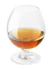 Image showing glass of cognac