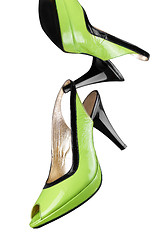 Image showing Green women shoes 