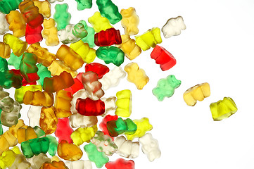 Image showing Gummi-bears on white background