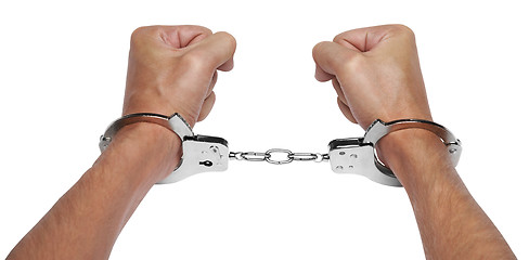 Image showing Hands in handcuffs