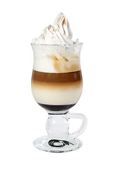 Image showing Latte macchiatto