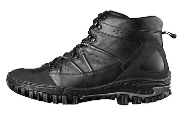 Image showing Man's winter leather boots