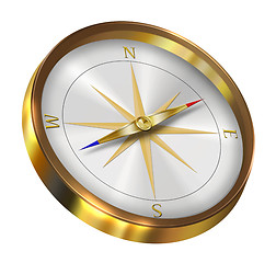 Image showing Bronze compass