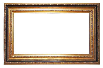 Image showing Gold old picture frame