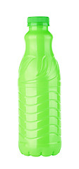 Image showing Green plastic bottle