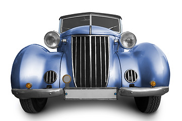 Image showing Old blue car