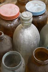 Image showing Old dusty glass