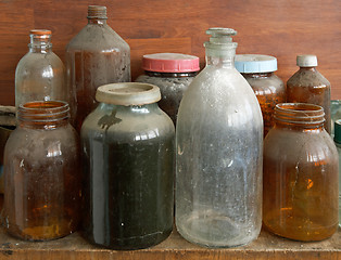 Image showing Old dusty glass