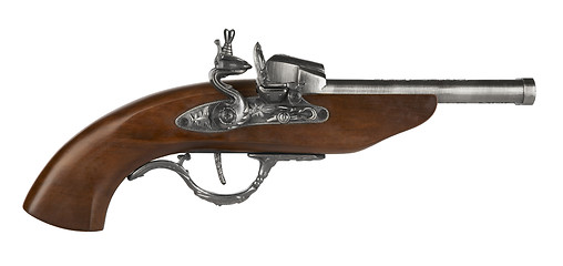 Image showing Old-fashioned gun