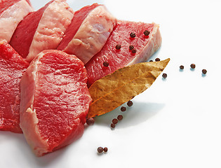 Image showing Piece of raw fresh meat