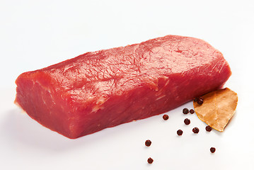 Image showing Piece of raw fresh meat