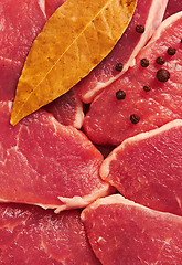 Image showing Piece of raw fresh meat